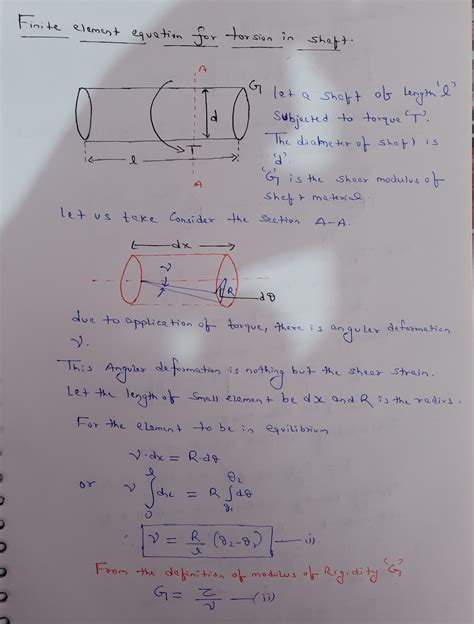 [Solved] Derive the finite element equations for a torsion element ...