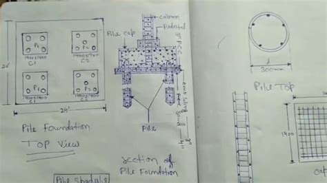 Pile Foundation Detail Drawing