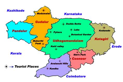 Nilgiris India - Location Map -nilgiris.com