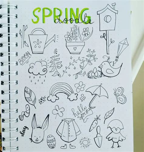 20 stunning Spring Bullet Journal Ideas Doodles and Inspiration