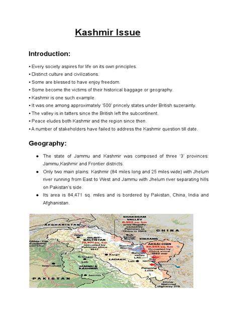 Kashmir Issue | PDF | Ceasefire | Government