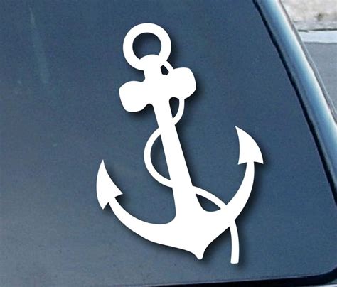 Anchor Usmc Window Decal Sticker For Cars And Trucks | Custom Made In the USA | Fast Shipping