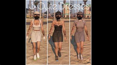 Cute GTA 5 Online Female Character Outfits (Components List In Description) - YouTube