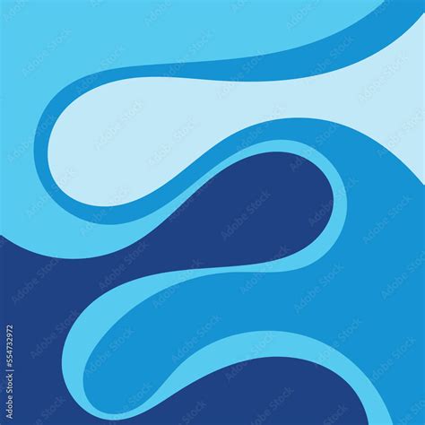 Blue wave Baground Wallpaper vector Stock Vector | Adobe Stock