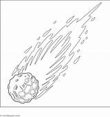 Meteor Coloring Page sketch template