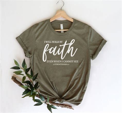 Faith Shirts For Women Christian Shirt Bible Verse Bible | Etsy