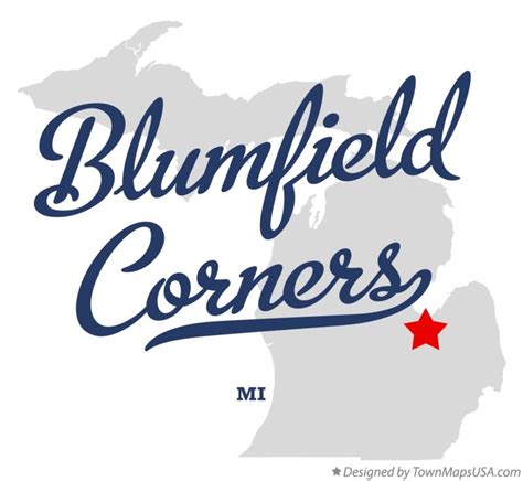 Map of Blumfield Corners, MI, Michigan