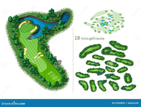 18 Hole Golf Course Map