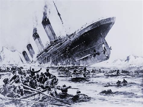 Sinking Of The Ocean Liner The Titanic Photograph by Everett