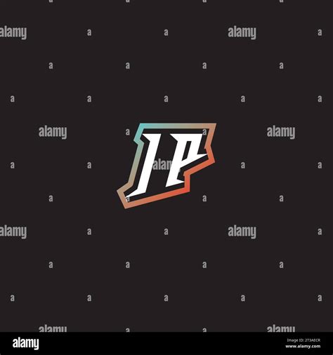 IP letter combination cool logo esport initial and cool color ...