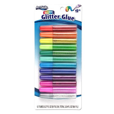 ArtSkills Puffy Rainbow Glitter Glue Pens for Arts and Crafts, 12 Colors-AMYS-132 - The Home Depot