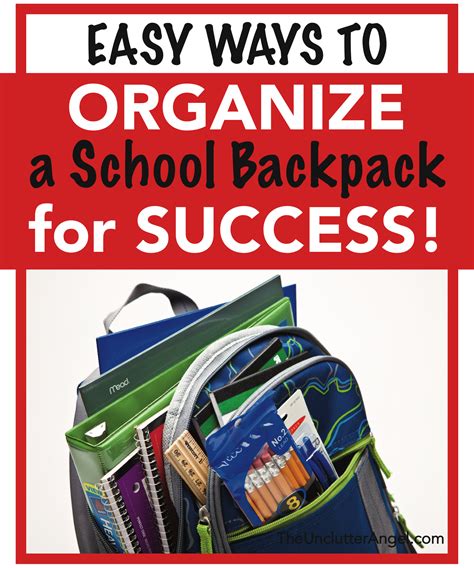 Easy Ways to Organize a School Backpack for Success!