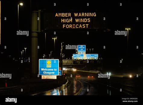 Glasgow, Scotland, UK. 21st Jan, 2024. UK weather: Storm Isha Amber Warning High Winds Forecast ...