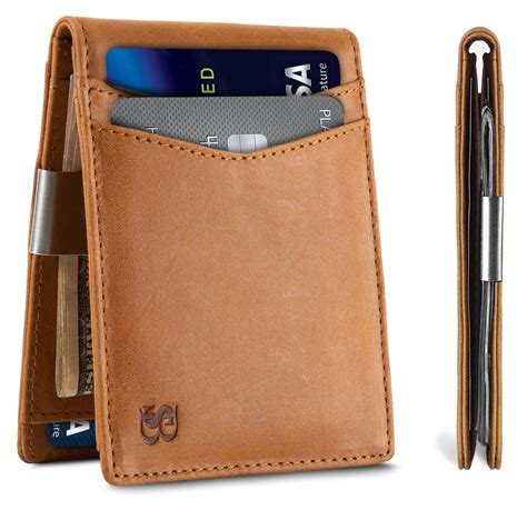 Serman Brands - SERMAN BRANDS Money Clip Wallet - Mens Wallets slim Front Pocket RFID Blocking ...