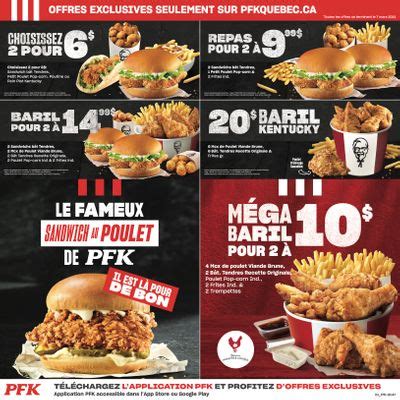 KFC Kentucky Fried Chicken Canada Canada Coupons