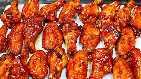 Honey Garlic Chicken Wings - Best Chicken Wings Recipe - YouTube