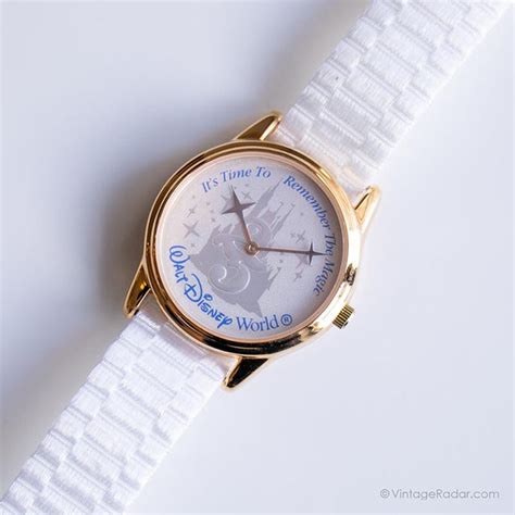 Vintage Disney Anniversary Wristwatch | Gold-tone Disney Watch ...