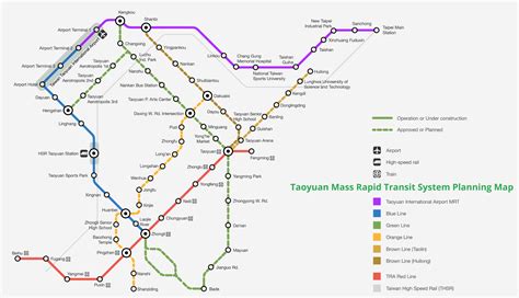 Taiwan – Subway and Metro Train Maps