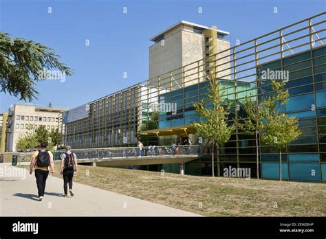 France, Cote d'Or, Dijon, campus of University of Burgundy, Law-Letters university library Stock ...