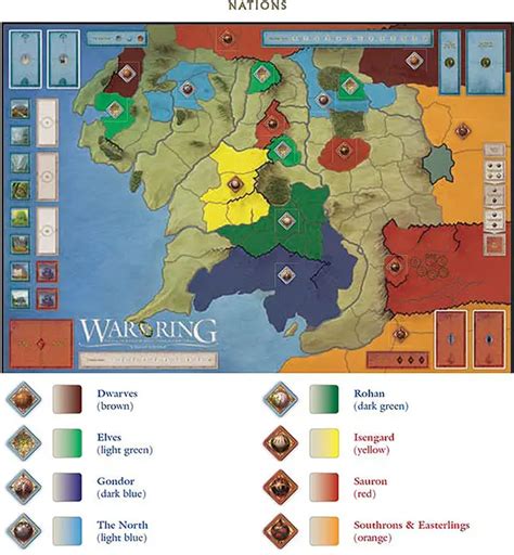 War of the Ring Game Elements | UltraBoardGames