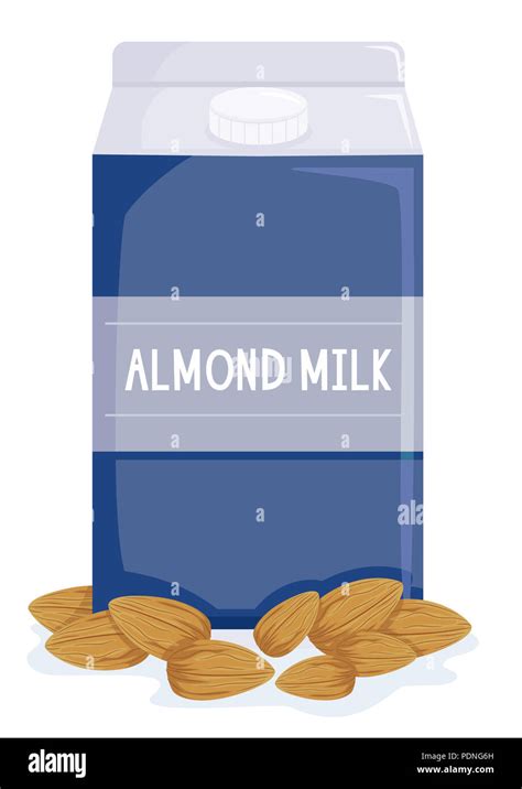 Almond milk carton hi-res stock photography and images - Alamy