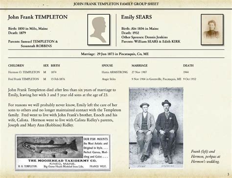 Free Printable Family History Book Template