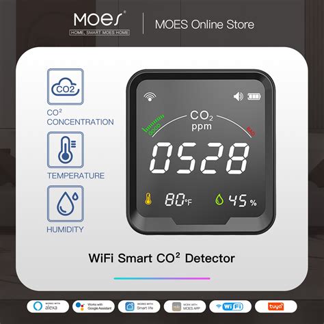 Air Quality Monitor Co2 Wifi | Air Quality Detector Smart | Carbon ...