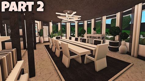 Bloxburg: Modern Mega Mansion Speedbuild Part: 2/5 (Interior) - ViDoe