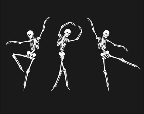 Dancing skeleton svg Happy Halloween skeleton svg Halloween | Etsy