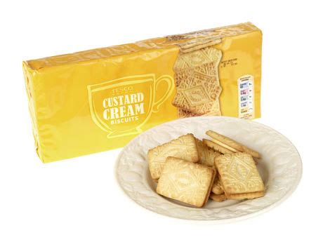 Tesco Custard Cream Biscuits Editorial Stock Photo - Stock Image ...