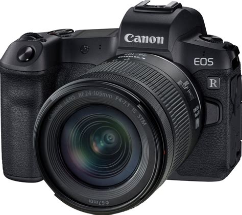 Canon EOS R Mirrorless 4K Video Camera with RF 24-105mm f/4-7.1 IS STM Lens Black 3075C032 ...