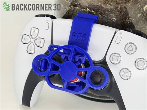 PS5 Controller Mini Steering Wheel - Backcorner 3D