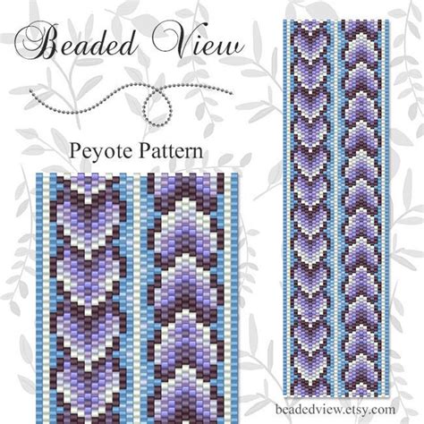 Peyote Bead Pattern Peyote Stitch Bead Pattern Peyote | Etsy