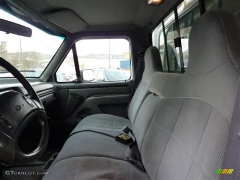 Grey Interior 1996 Ford F250 XLT Regular Cab 4x4 Photo #44337710 | GTCarLot.com