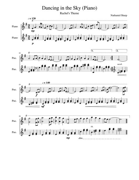 Dancing in the Sky (Piano) Sheet music for Piano (Solo) | Musescore.com