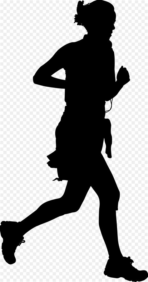 Running Silhouette 5K run Clip art - Vector black running people ...