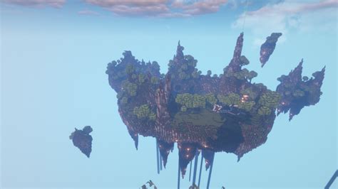 Huge Floating Island Spawn (Ignite Skyblock MC) Minecraft Map