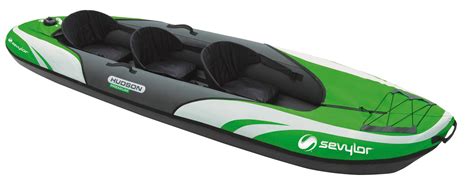 Sevylor Inflatable Kayak Hudson Premium - 2+1 man Canadian Canoe, Sea Kayak, 371 x 90 cm: Amazon ...