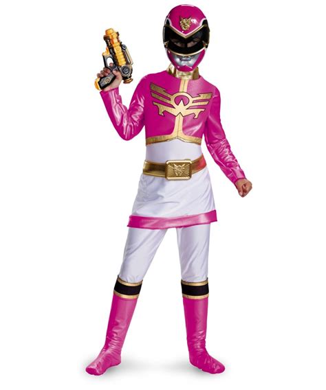 Power Ranger Pink Megaforce Kids Movie Costume - Superhero Girls Costumes