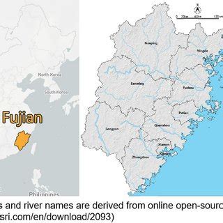 Location and map of Fujian Province, China. | Download Scientific Diagram