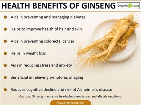 Some of the most impressive health benefits of ginseng include its ability to stimulate the mind ...