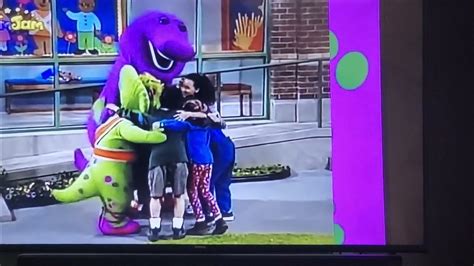 More of Barney and his cartoon friends in a group hug collection (3 ...