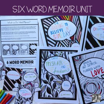 Six Word Memoir Unit by Spark Creativity | Teachers Pay Teachers