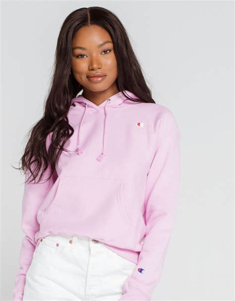 CHAMPION Reverse Weave Womens Light Pink Hoodie - LIGHT PINK | Tillys