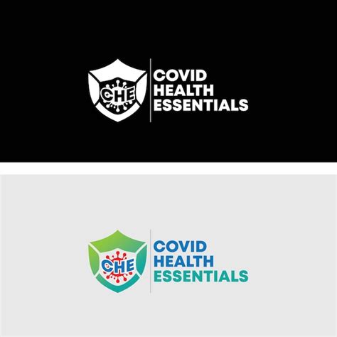 Premium Vector | Corvid health essentials logo vector