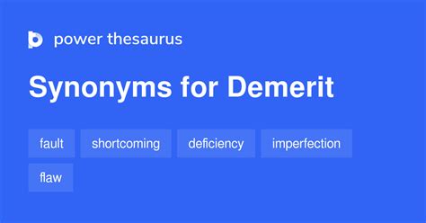 Demerit synonyms - 412 Words and Phrases for Demerit