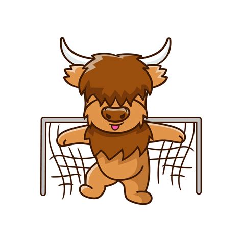 Cute Highland cow cartoon clipart with funny pose vector illustration 17748655 Vector Art at ...