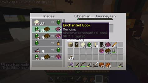 Villager has two identical mending book trades : r/Minecraft