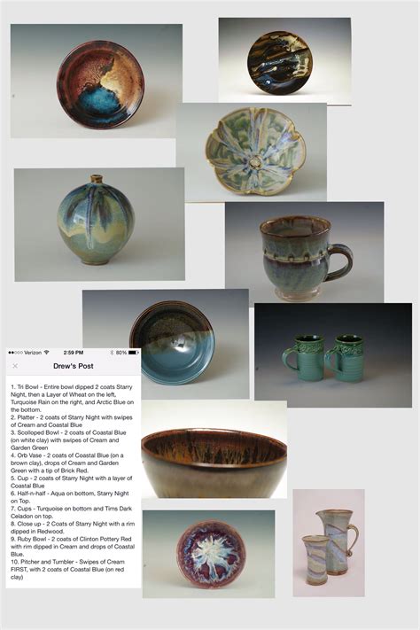 Clayscapes glaze layering examples | Ceramic glaze recipes, Pottery glazes, Glazes for pottery