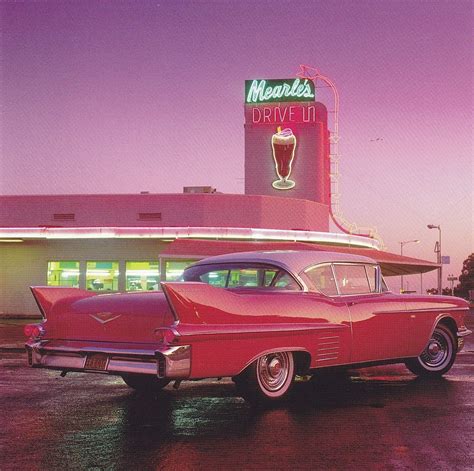 Nostalgic 1950s Coupe at a Drive-in